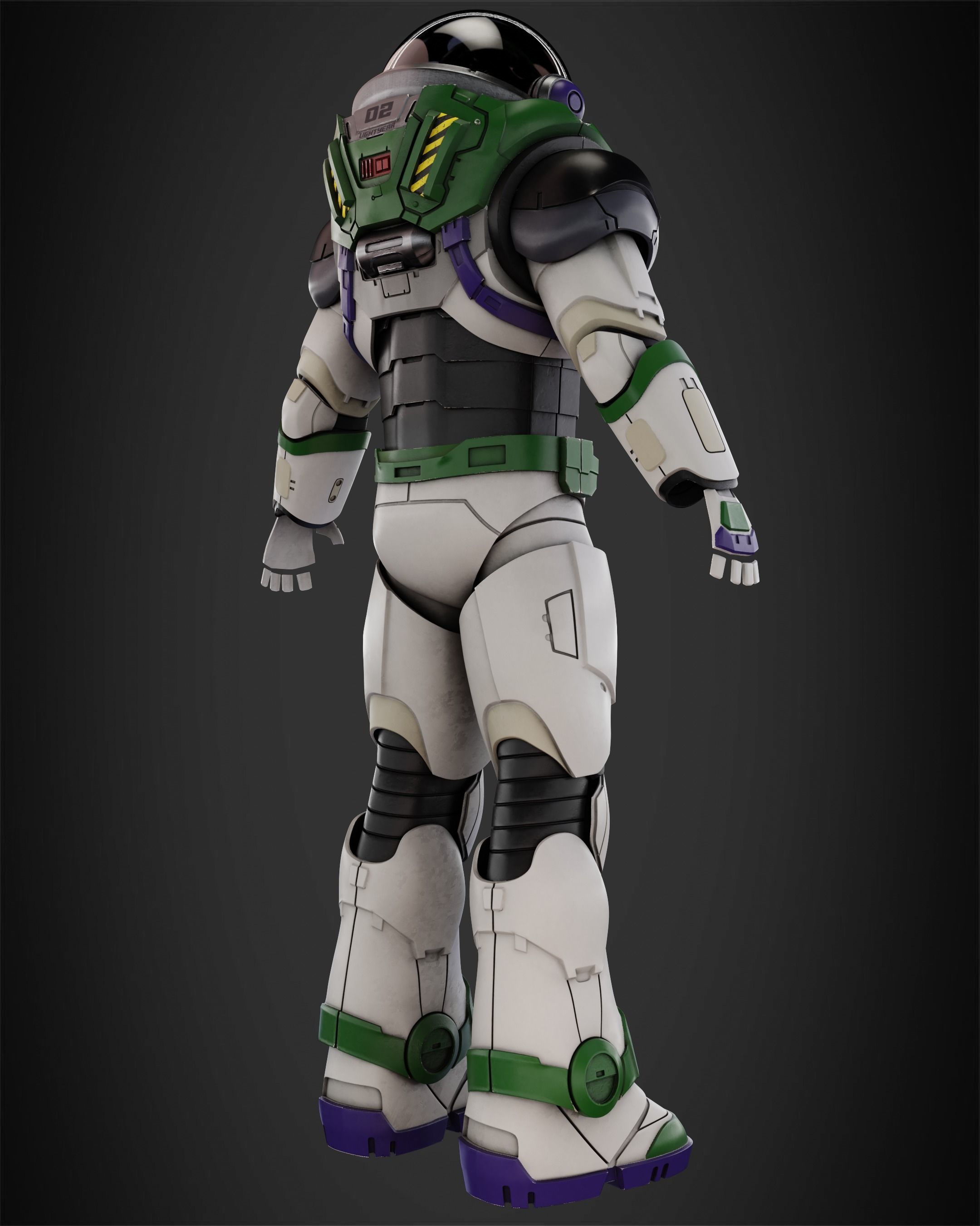 Buzz Lightyear Armor for Cosplay 3D print model_7