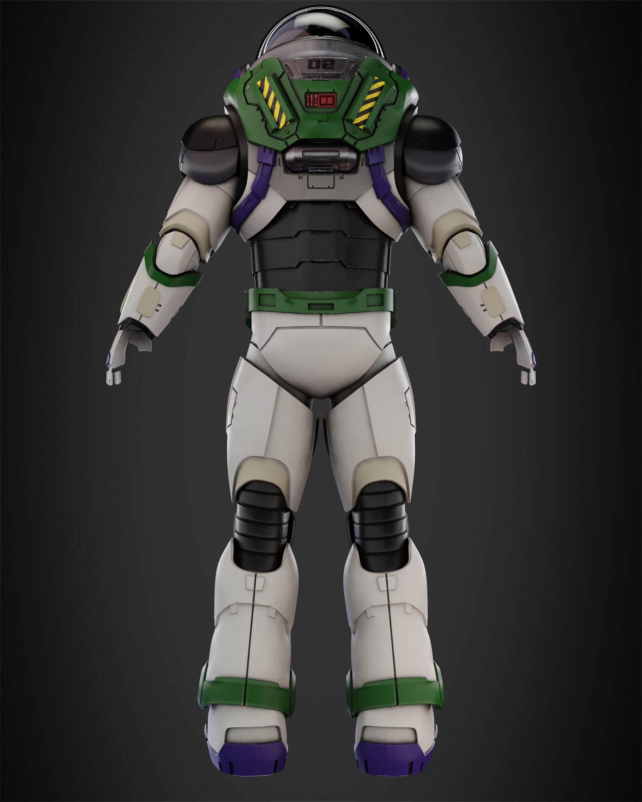 Buzz Lightyear Armor for Cosplay 3D print model_6