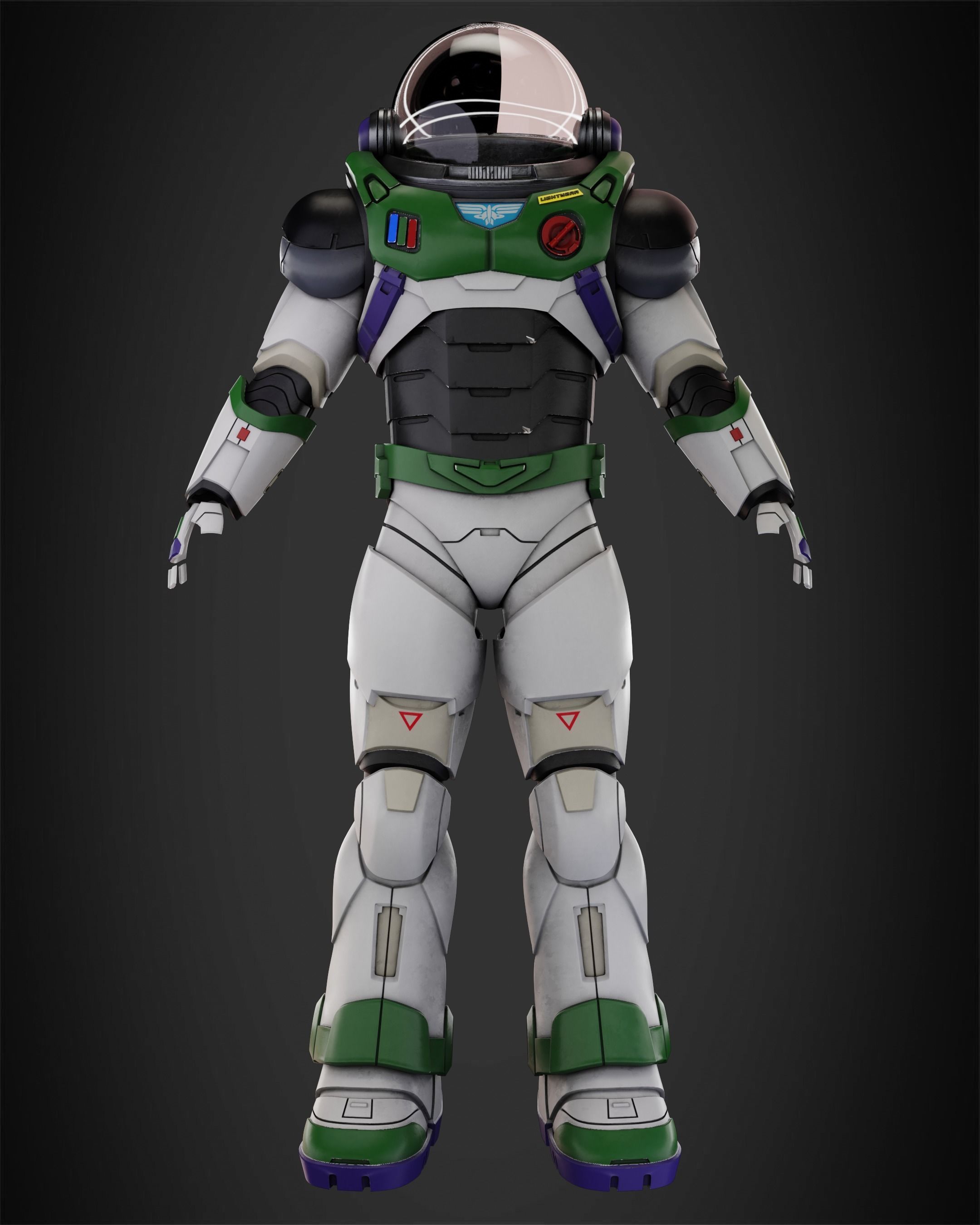 Buzz Lightyear Armor for Cosplay 3D print model_3
