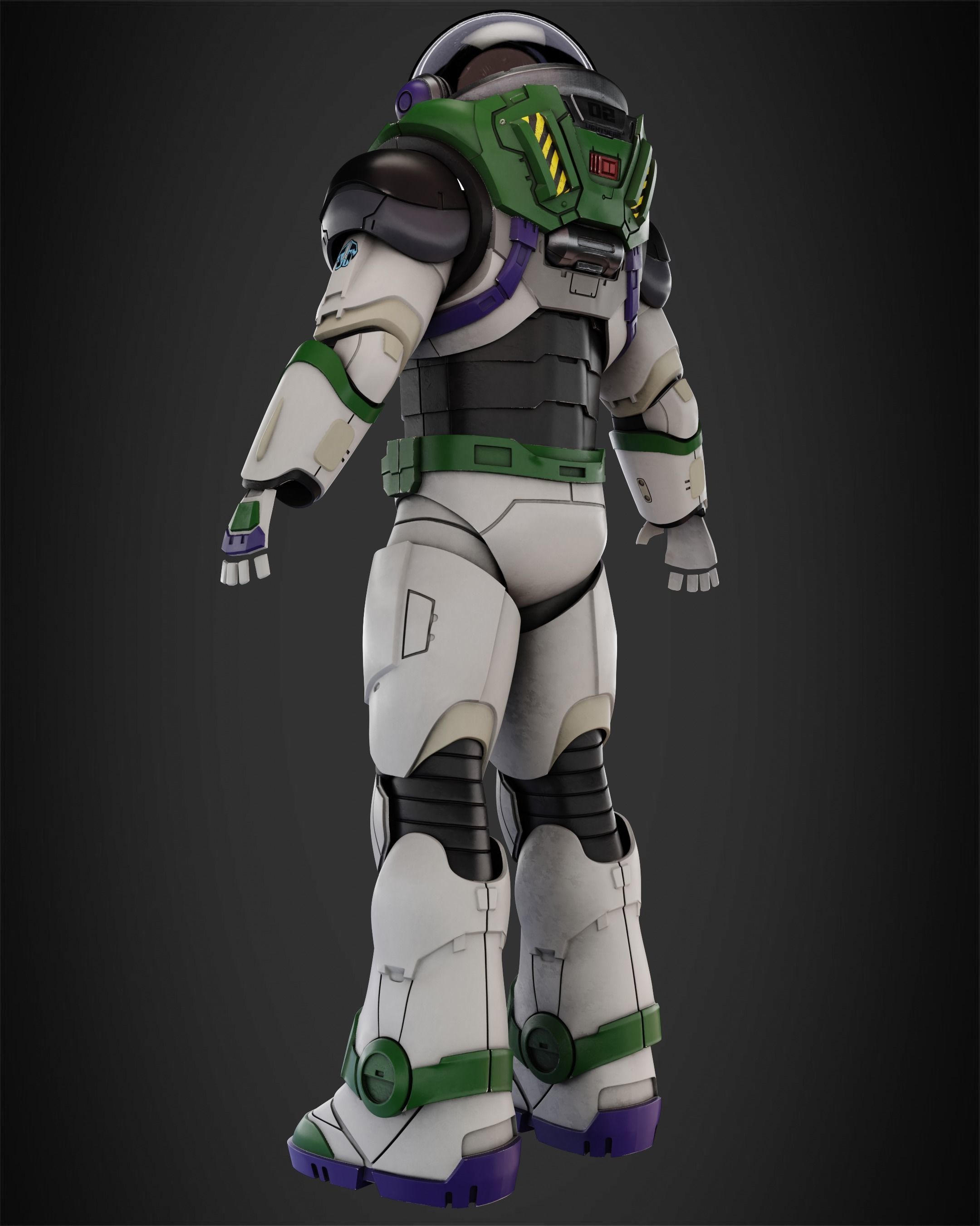 Buzz Lightyear Armor for Cosplay 3D print model_5
