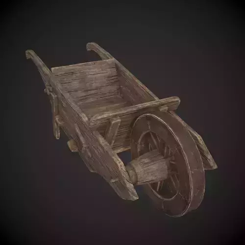 Wooden Wheelbarrow