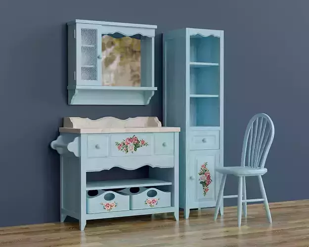 Modern bathroom furniture set