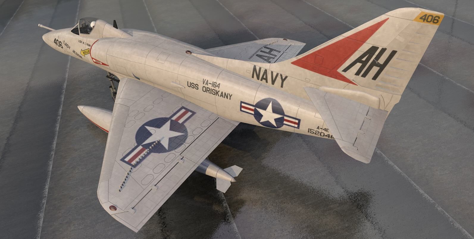 Douglas A-4E Skyhawk 3D model_1