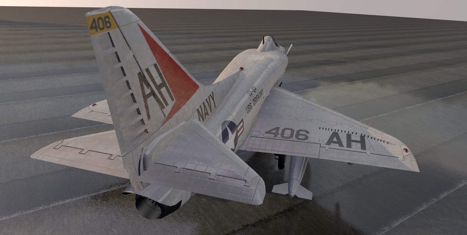 Douglas A-4E Skyhawk 3D model_3