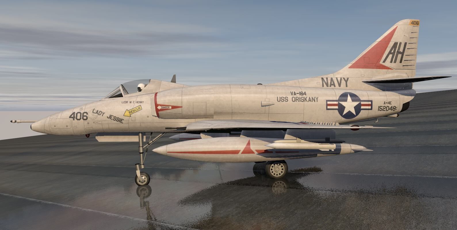 Douglas A-4E Skyhawk 3D model_2