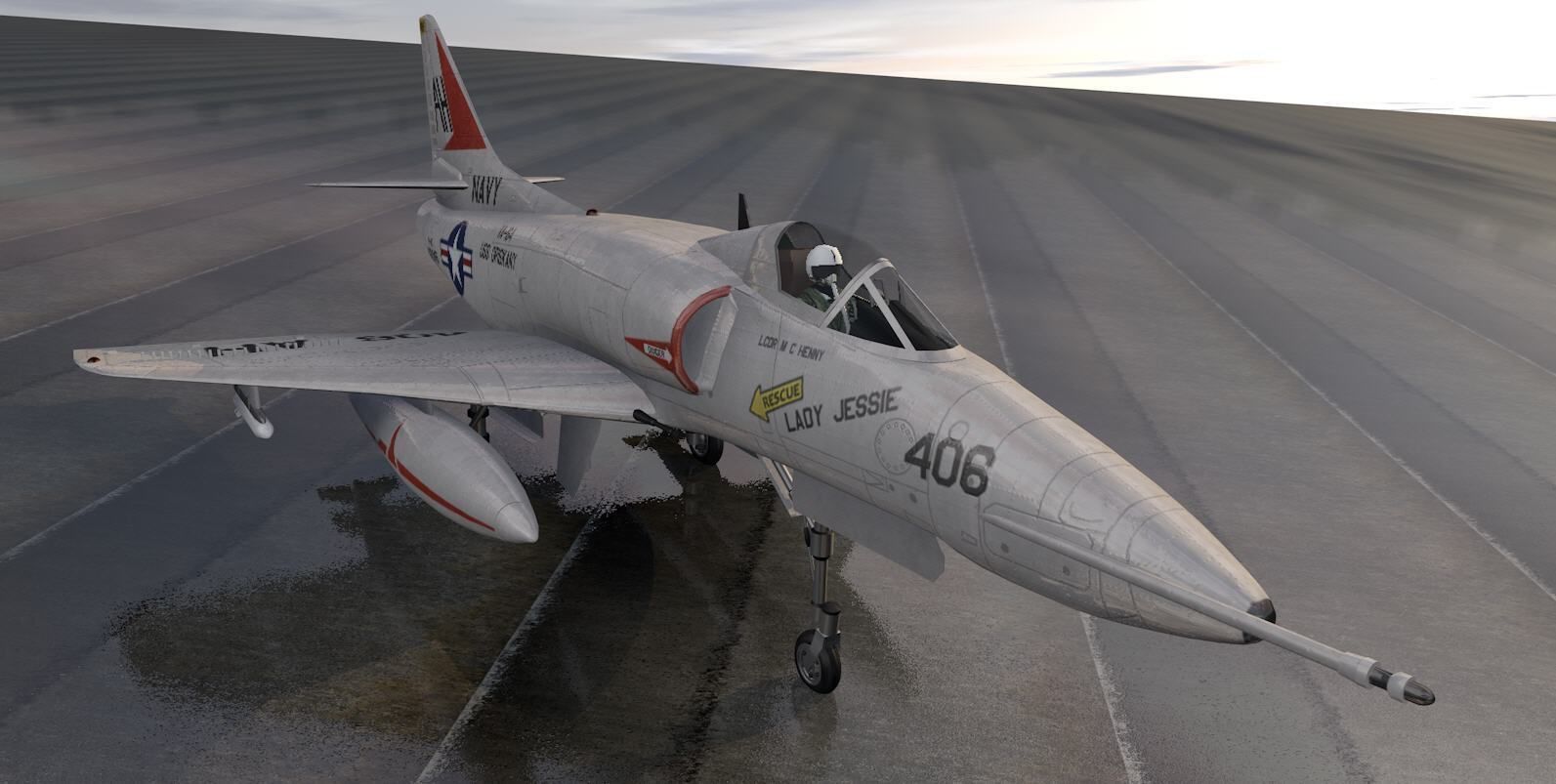 Douglas A-4E Skyhawk 3D model_4