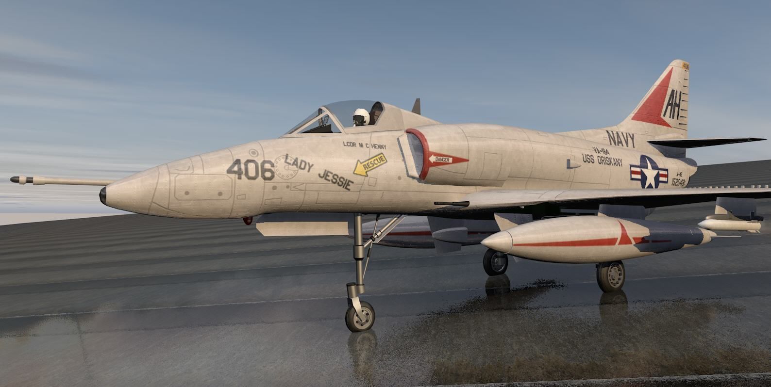 Douglas A-4E Skyhawk 3D model_7
