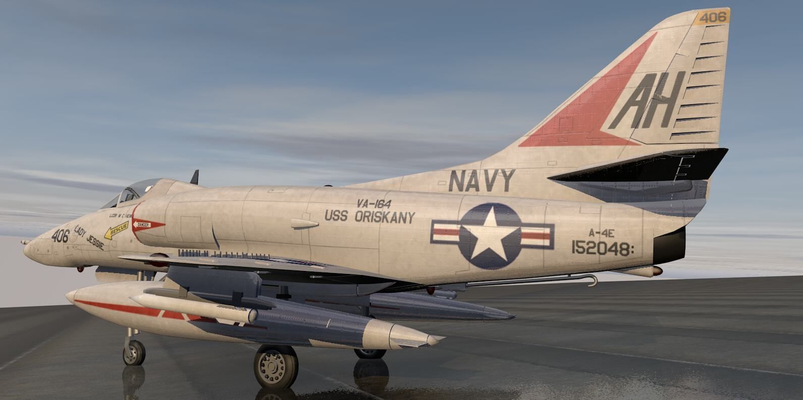 Douglas A-4E Skyhawk 3D model_6