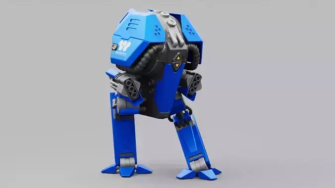 COMBAT DROID FOVOS  rigged character