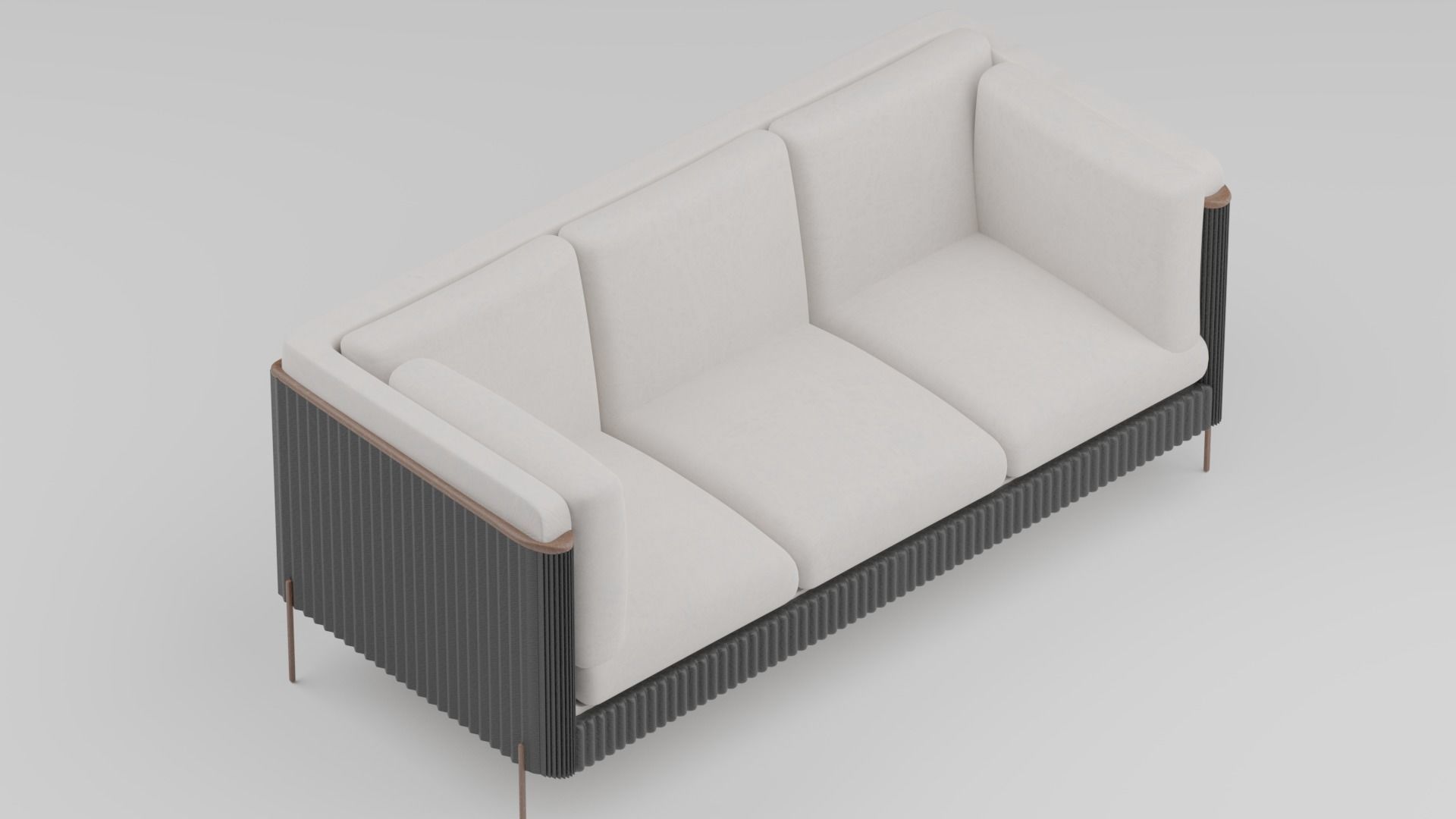 Modern Sofa set 03 3D model_6