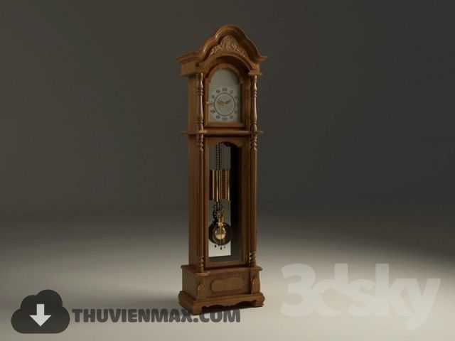 Classic Clock Collection - Vol 01 - 10 Item 3D model 3D model_8