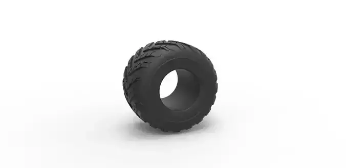 Monster Jam tire 12 Scale 1 to 25