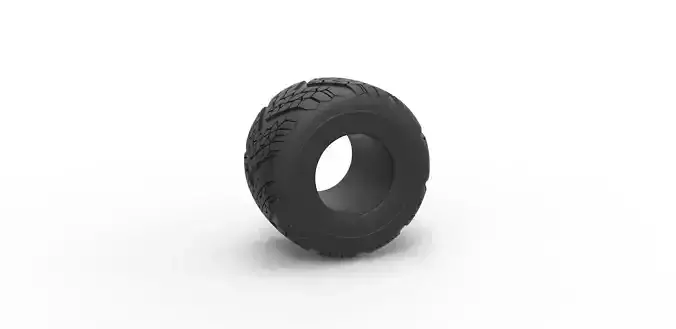 Monster Jam tire 13 Scale 1 to 25
