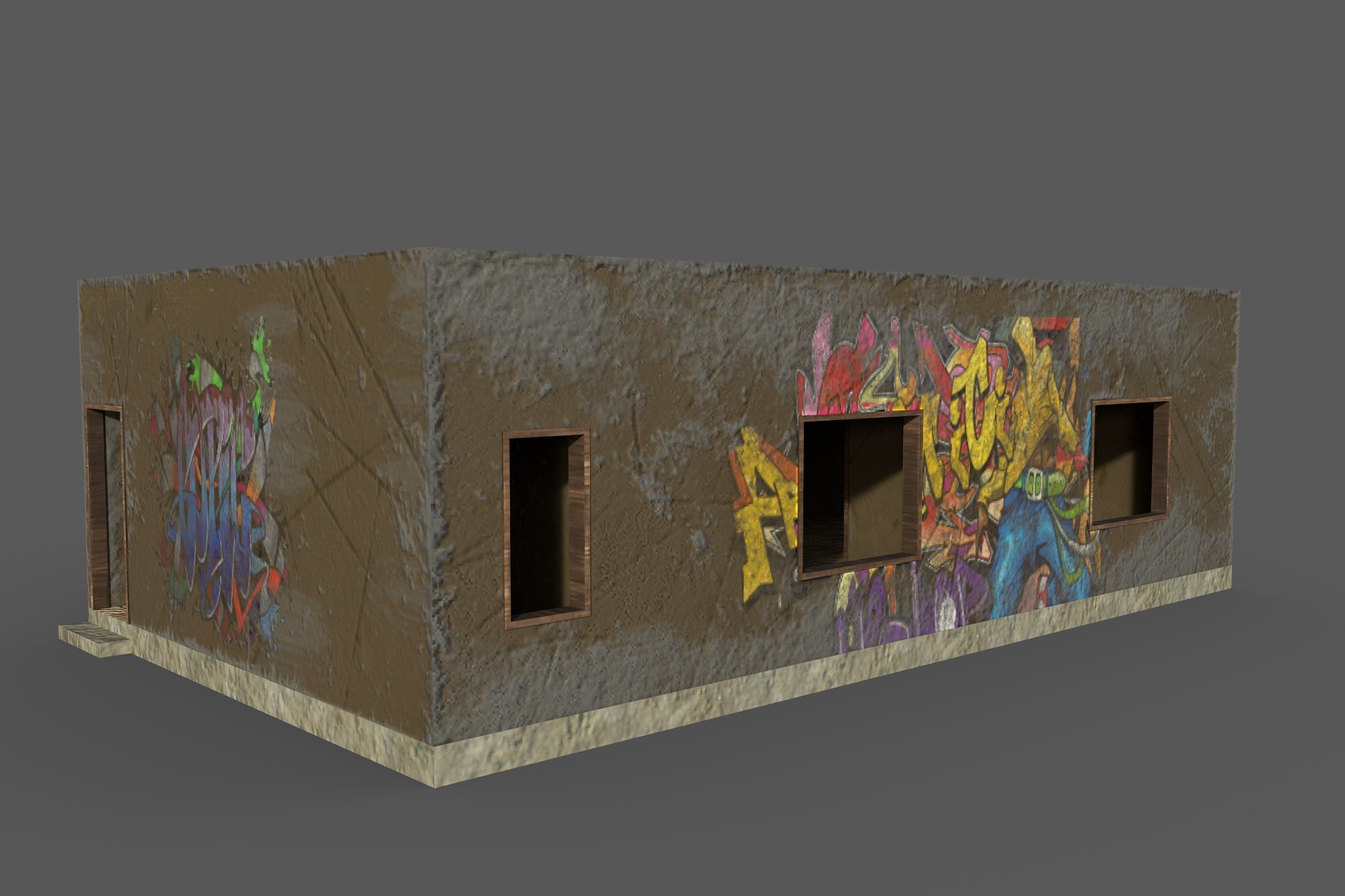 Game Building With PBR Texture and Low-poly 3D model_3