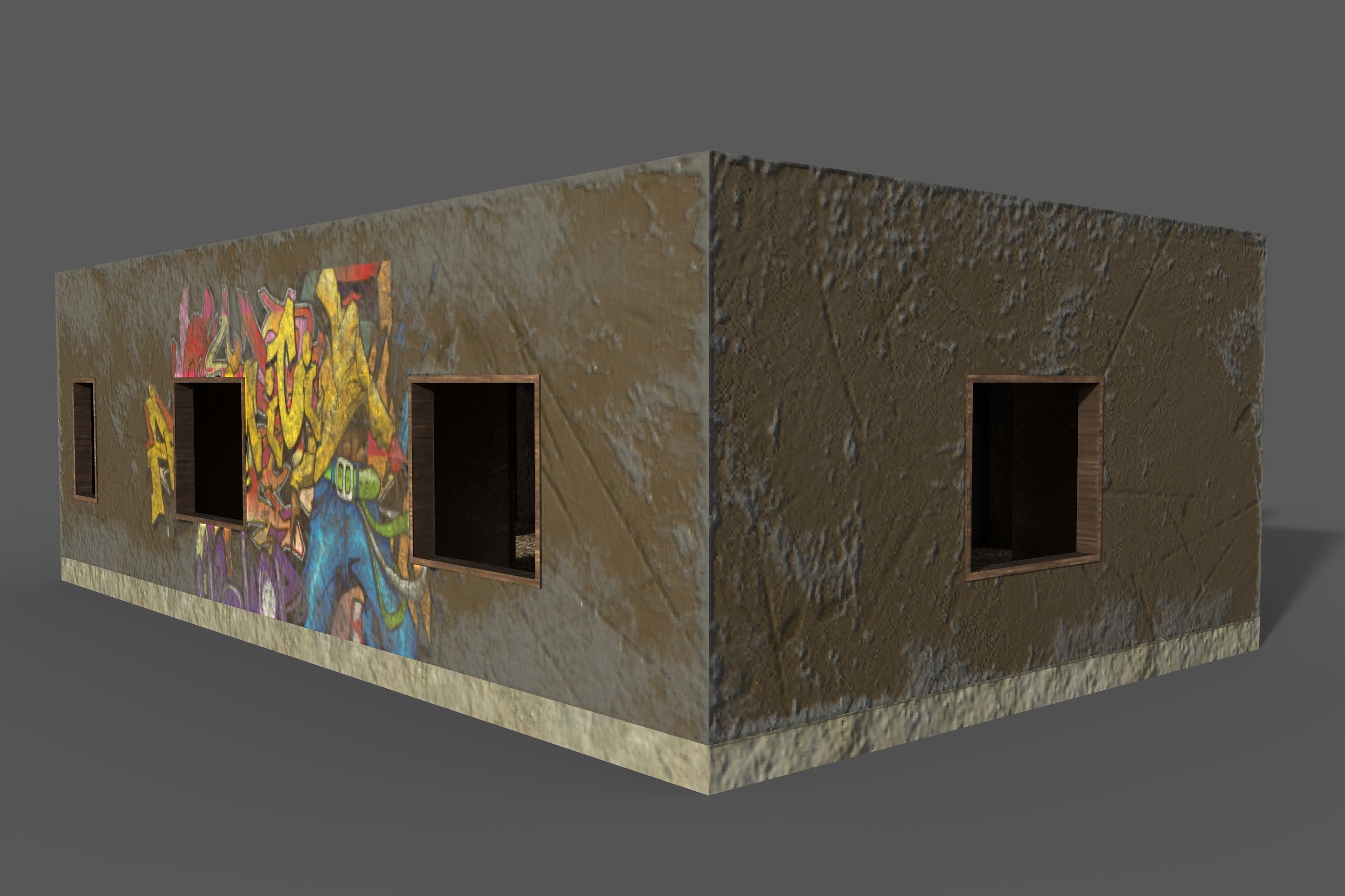 Game Building With PBR Texture and Low-poly 3D model_5