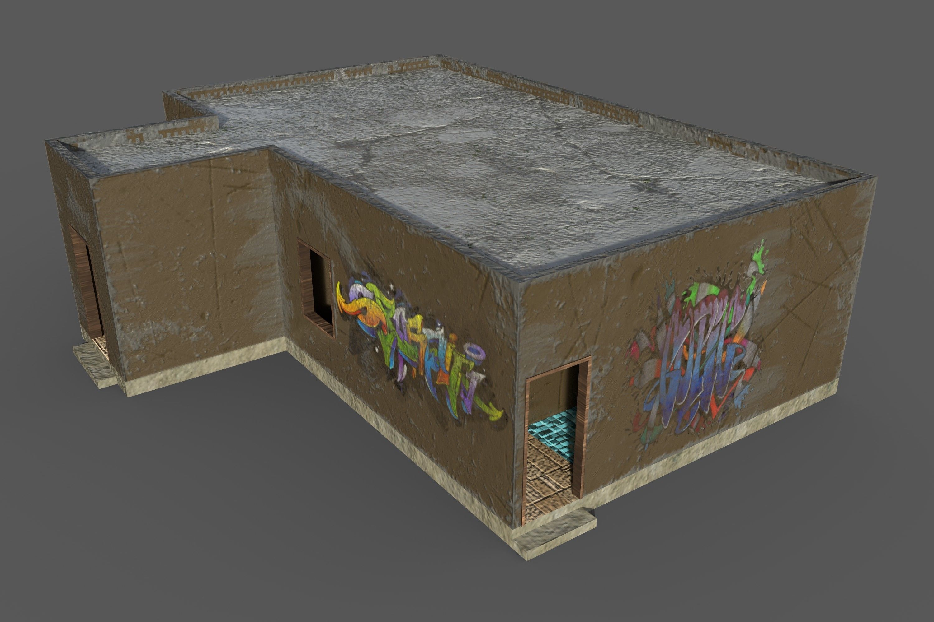 Game Building With PBR Texture and Low-poly 3D model_1