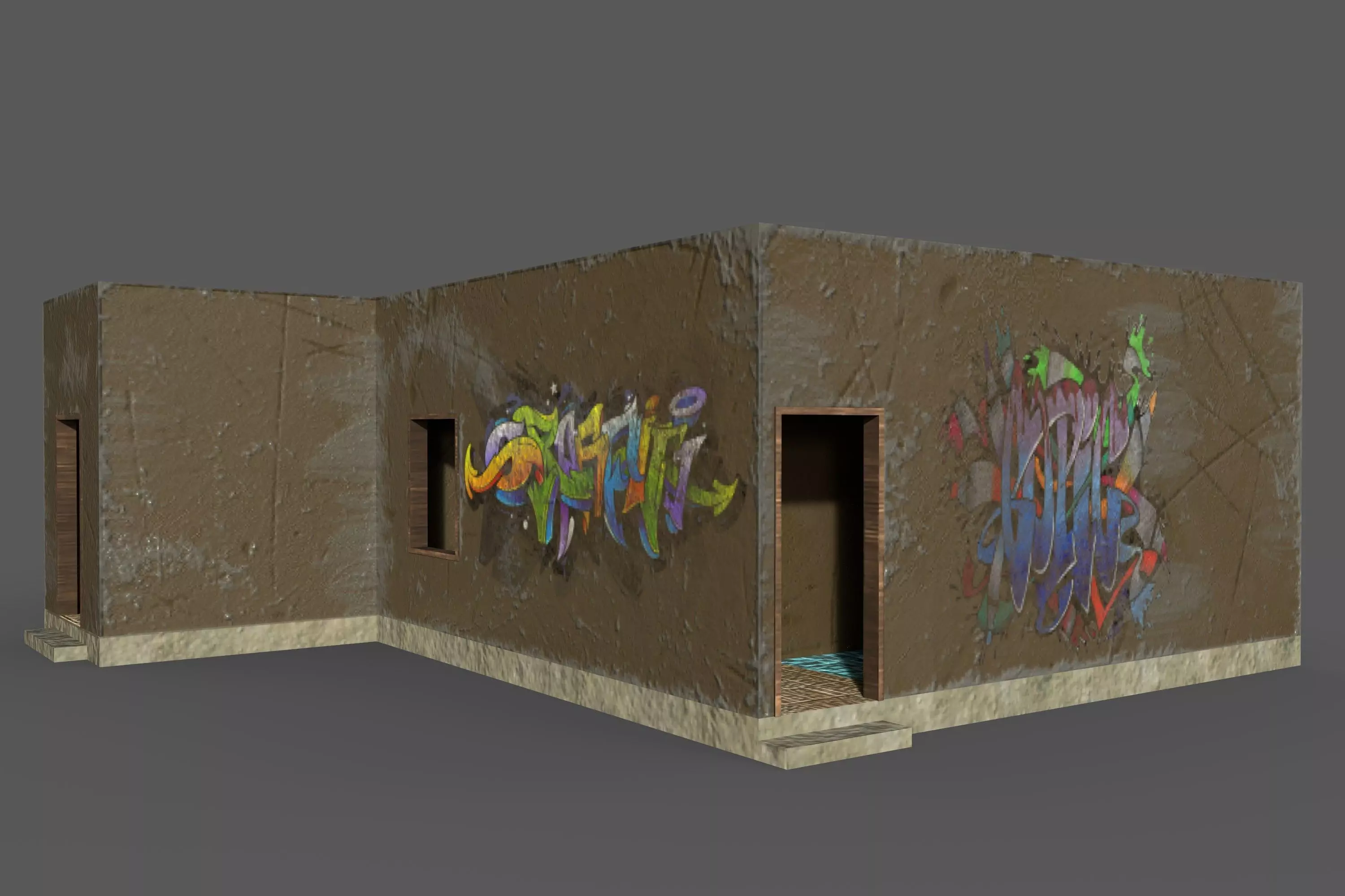 Game Building With PBR Texture and Low-poly 3D model_0