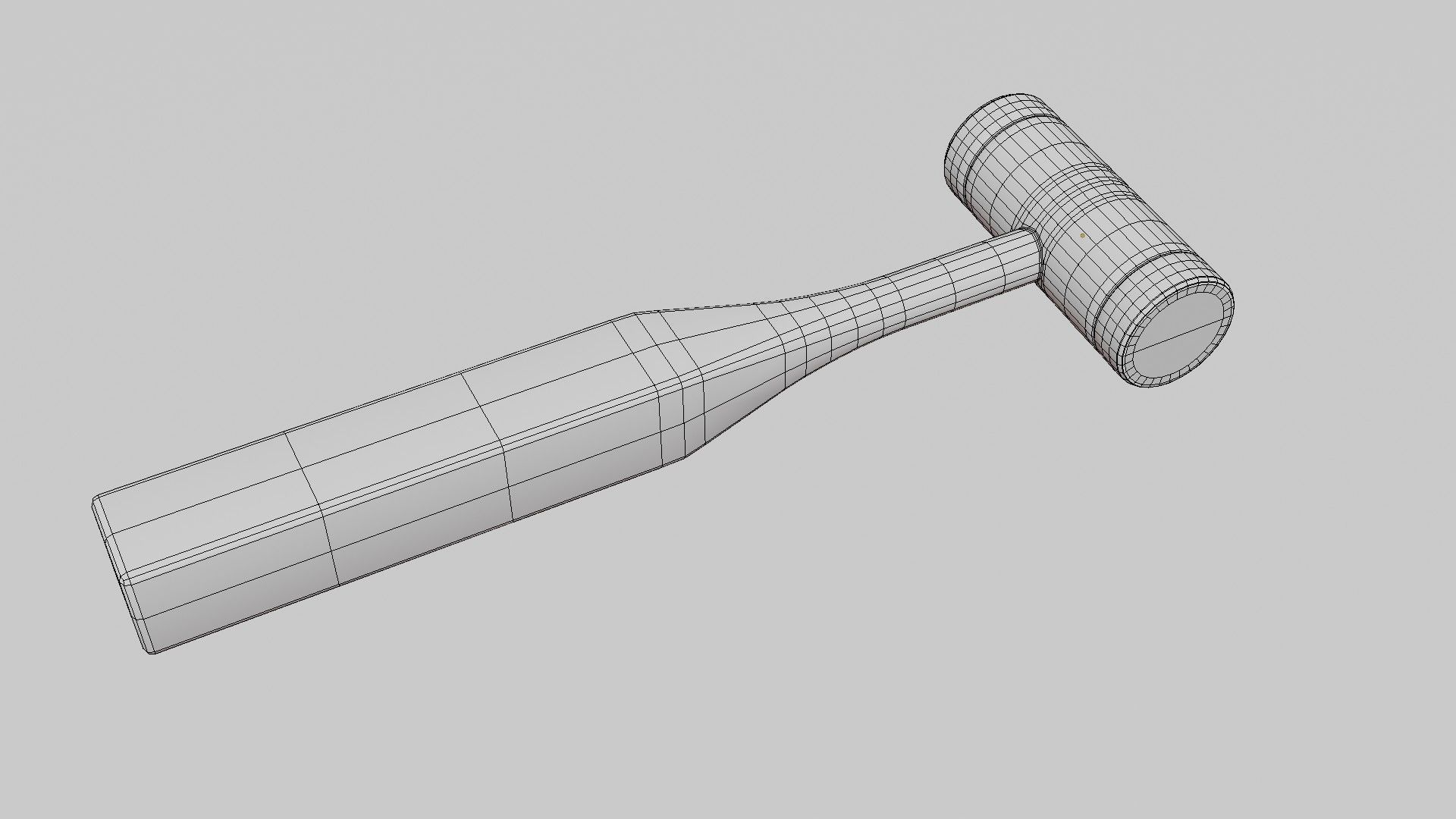 Mallet Medical Hammer Low-poly 3D model_11