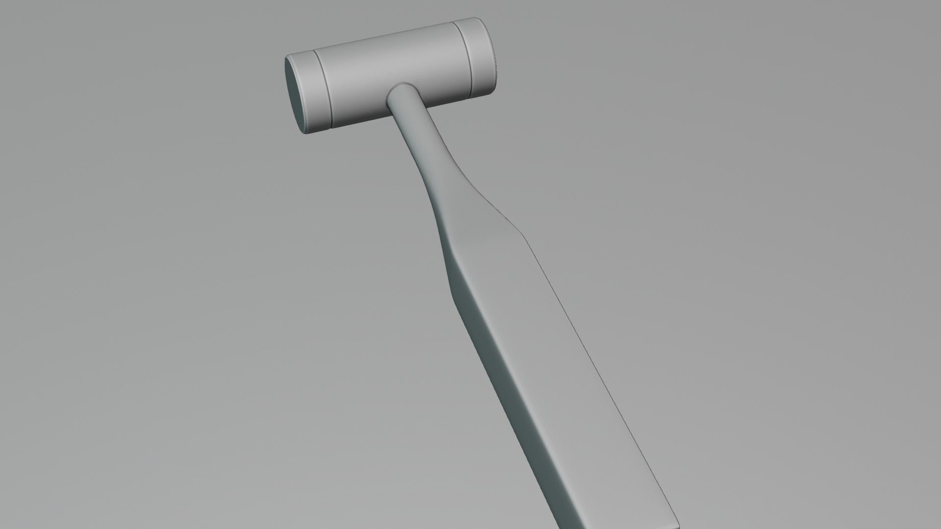 Mallet Medical Hammer Low-poly 3D model_6