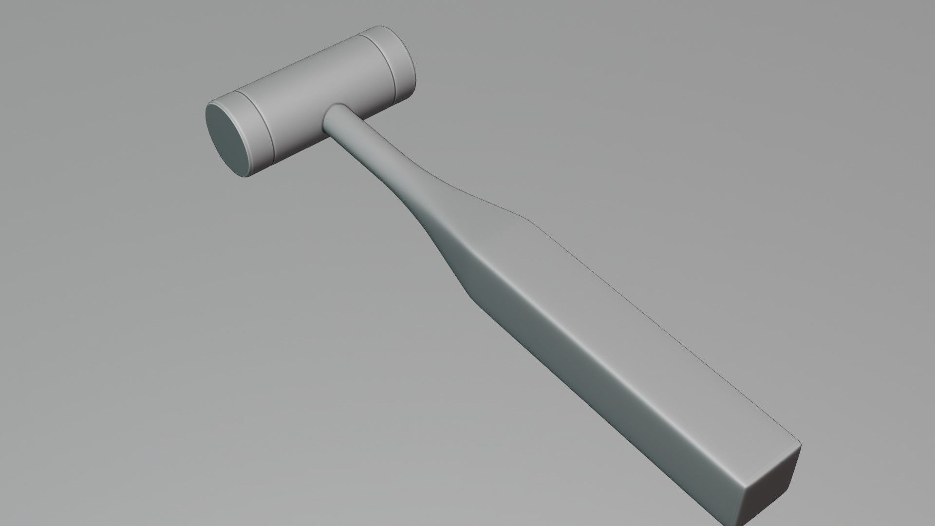 Mallet Medical Hammer Low-poly 3D model_5