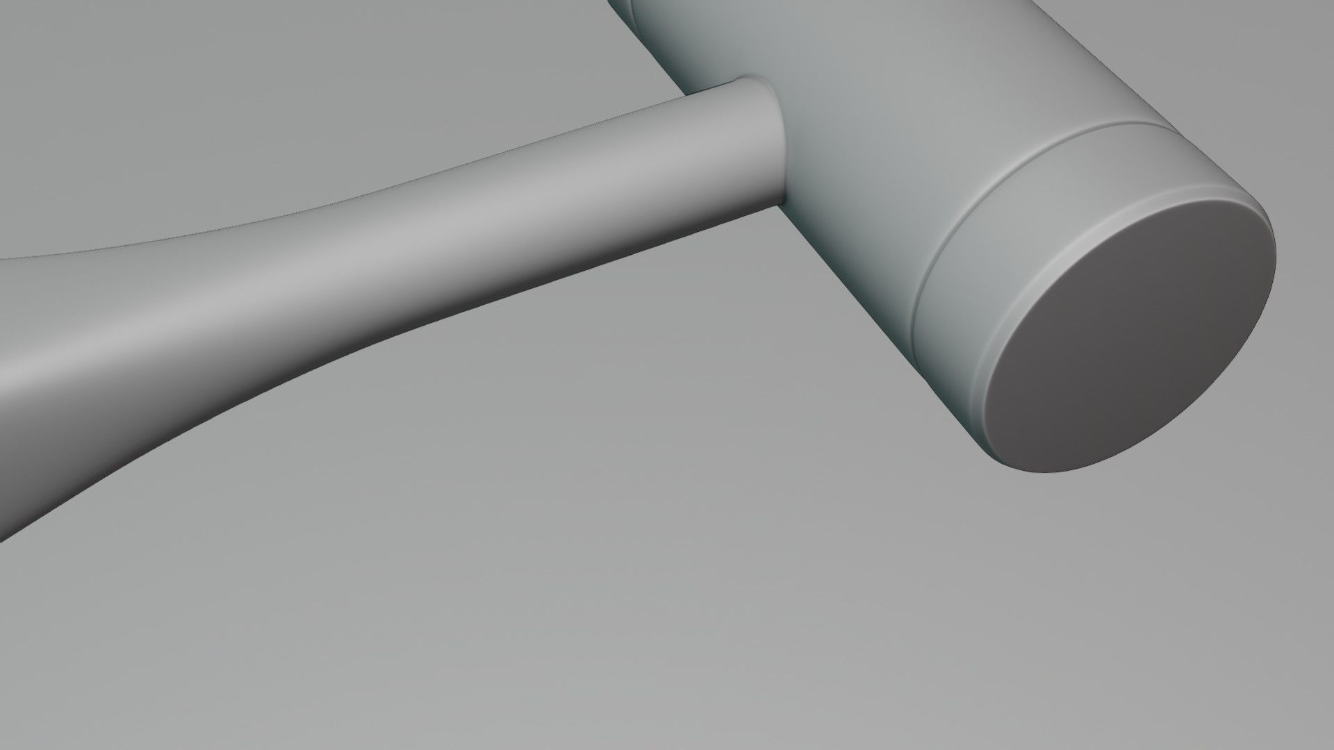 Mallet Medical Hammer Low-poly 3D model_8