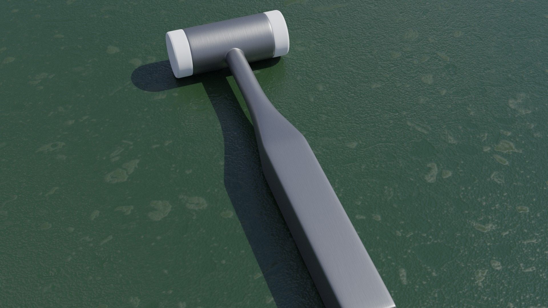 Mallet Medical Hammer Low-poly 3D model_2