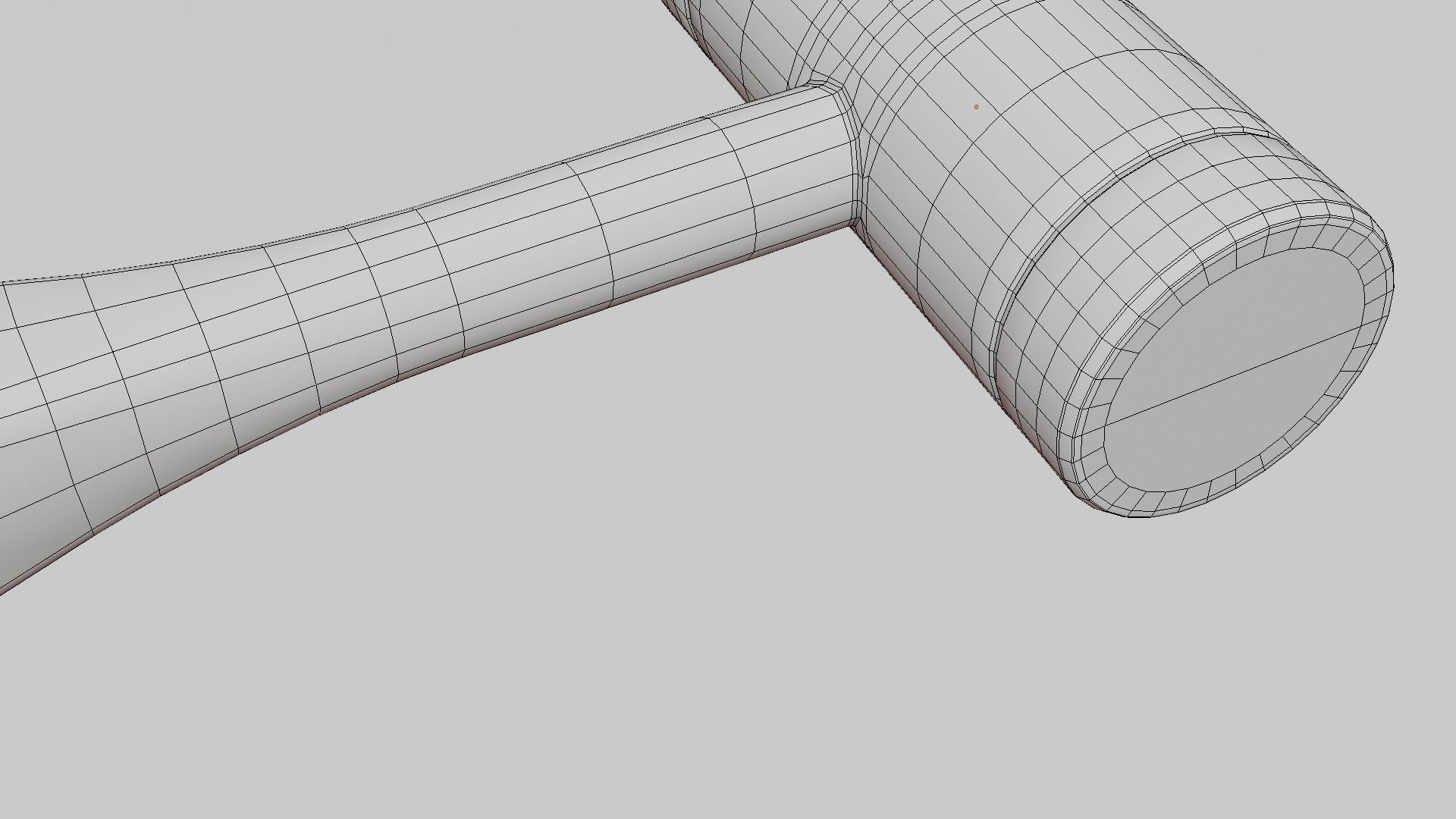 Mallet Medical Hammer Low-poly 3D model_12