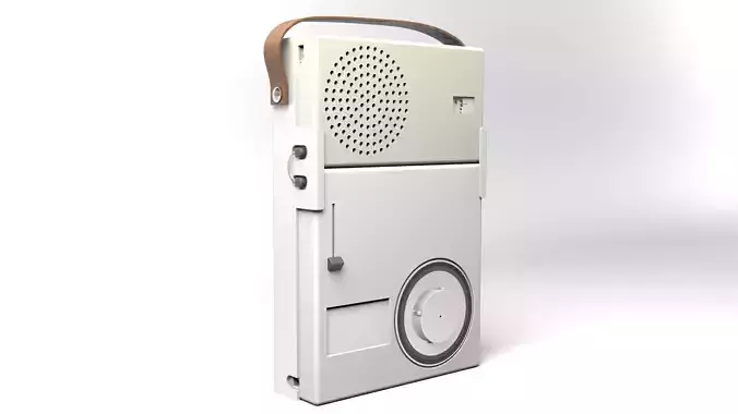 TP1 radio Dieter Rams Low-poly 3D model