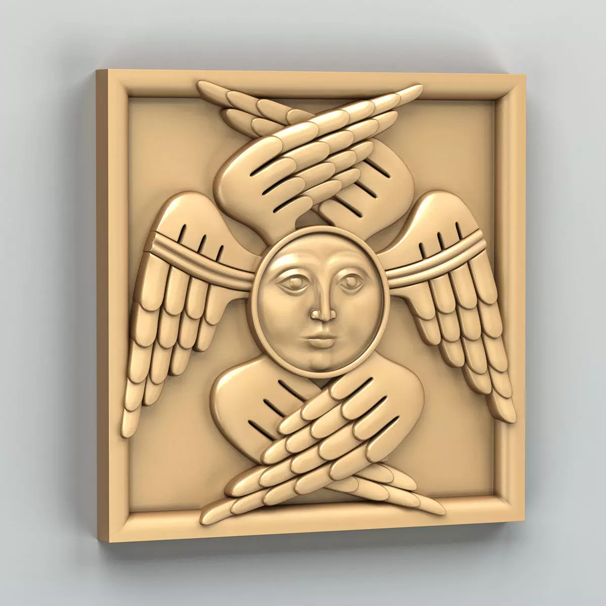 Square rosette 023 3D model_0