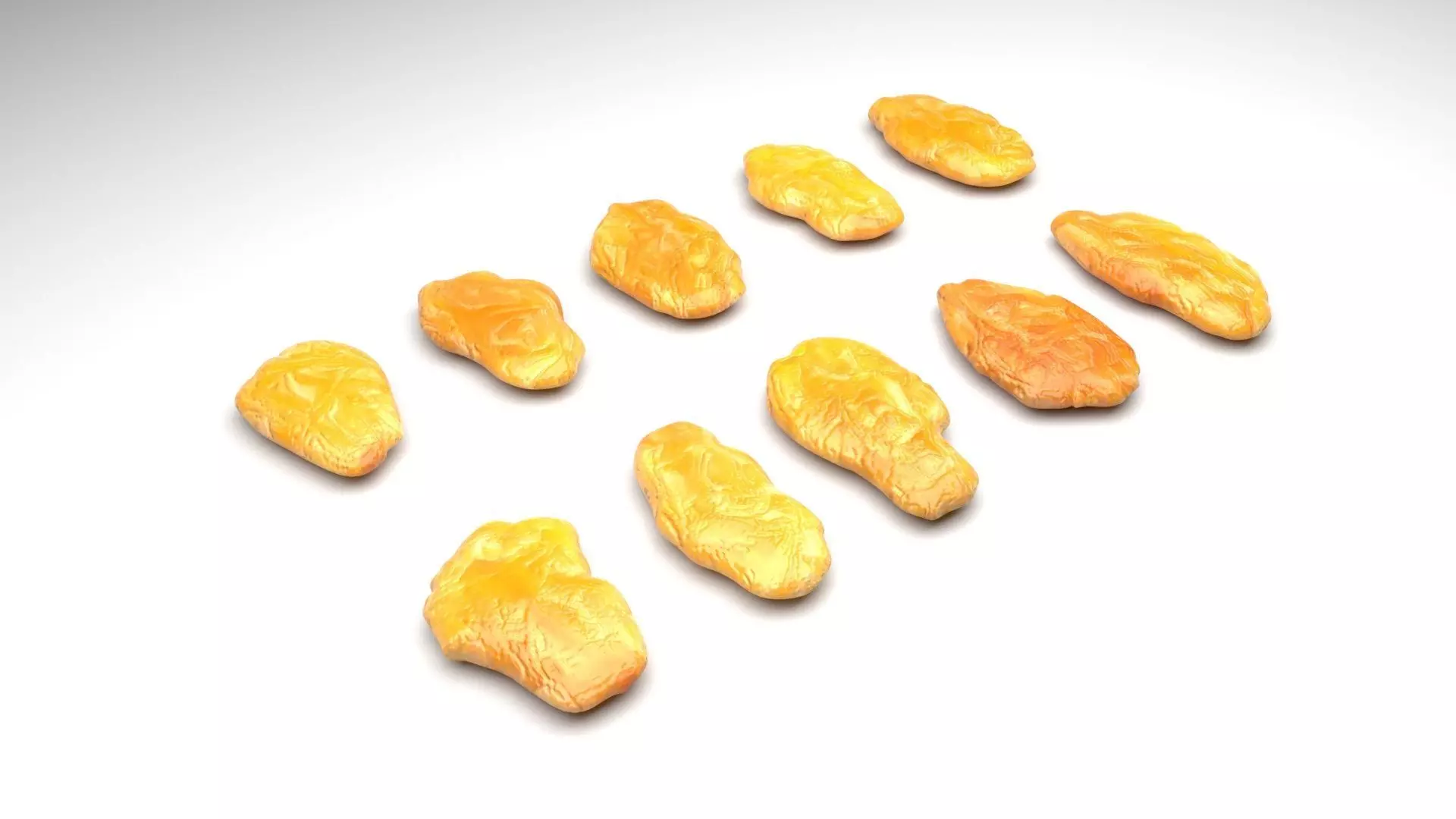Yellow Raisins 3D model