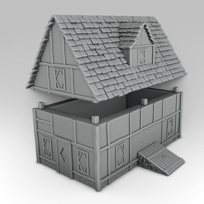 Medieval architecture Set Part 1 3D print model_7