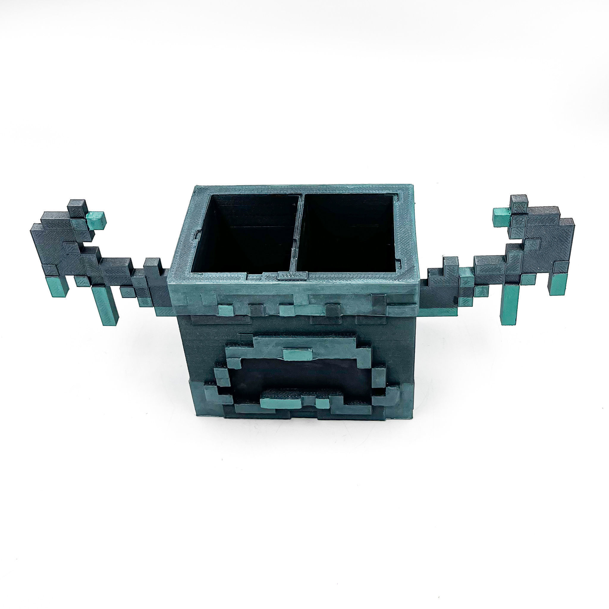 Minecraft Warden Pen Holder Desk Organizer Tool Holder  3D print model_8