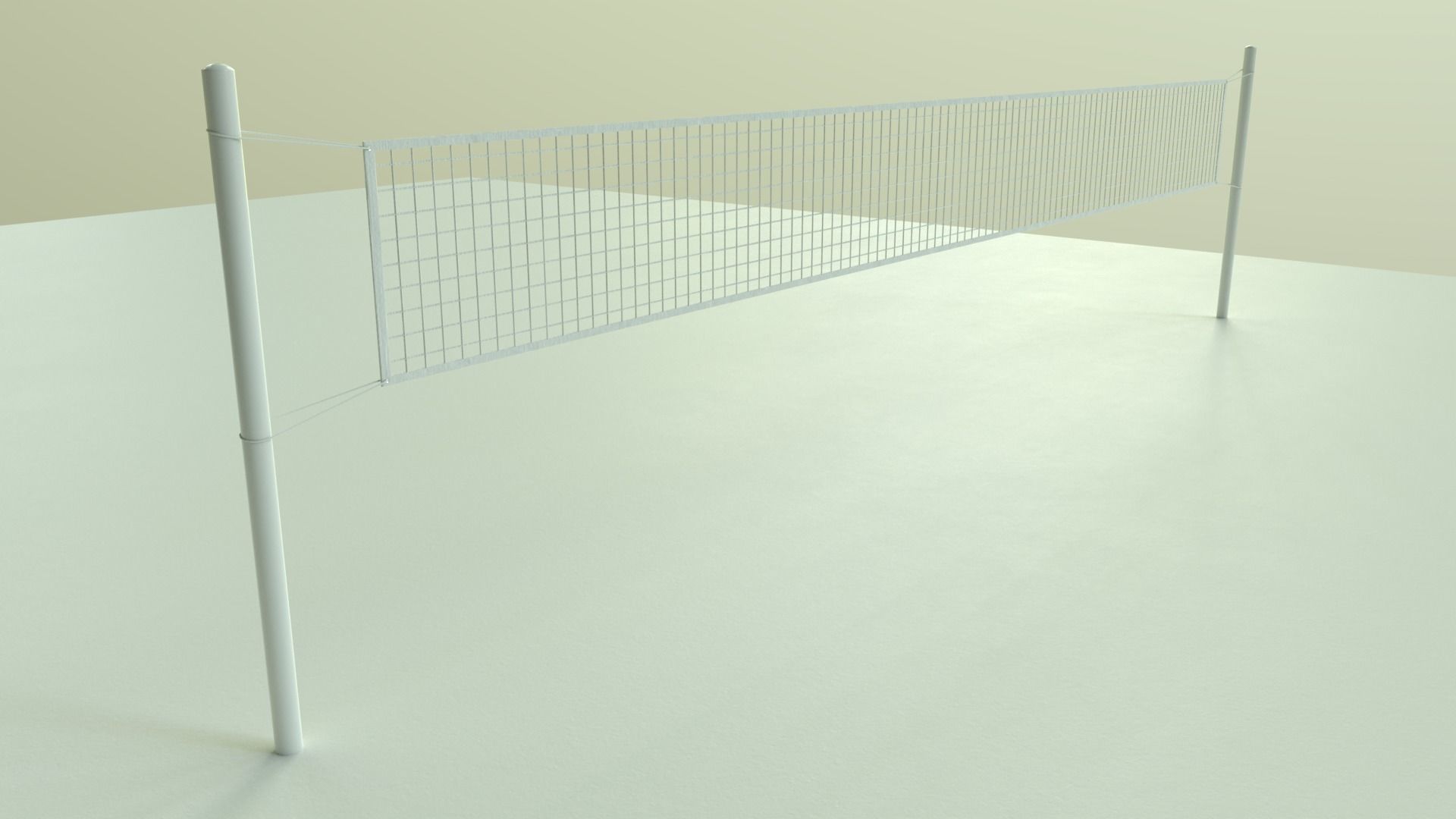 PBR Volleyball Court Floor and Net Low-poly 3D model_86