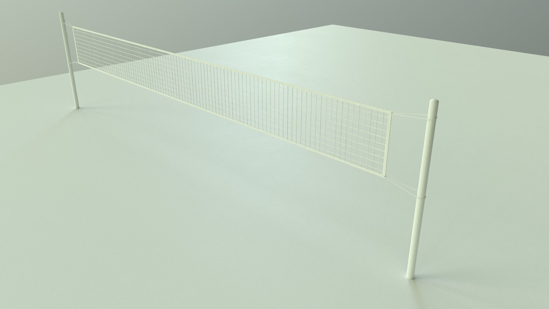 PBR Volleyball Court Floor and Net Low-poly 3D model_85