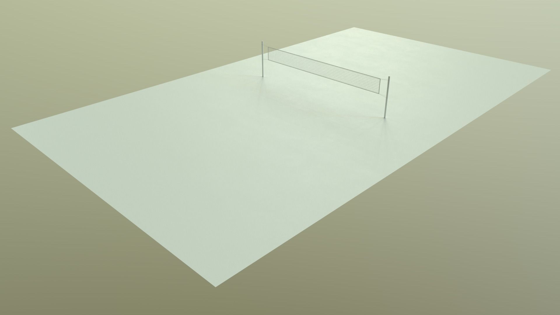 PBR Volleyball Court Floor and Net Low-poly 3D model_84