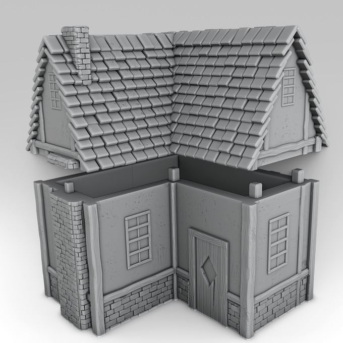 Medieval architecture Set Part 2 3D print model_7