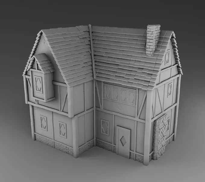 Medieval architecture Set Part 2 3D print model_0
