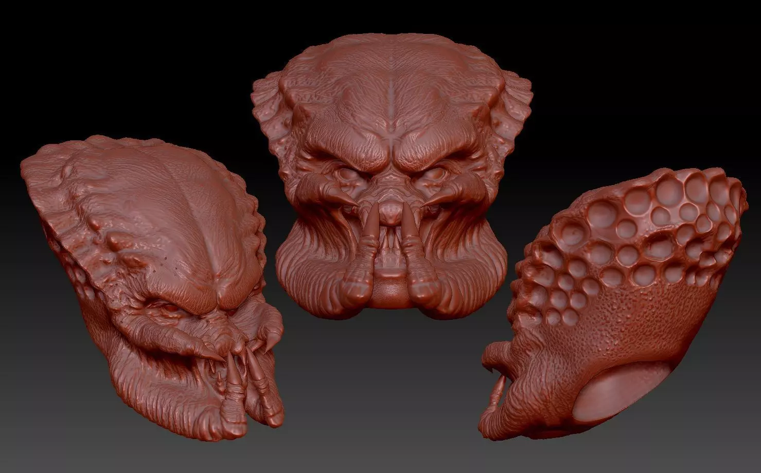 Predator jungle hunter head 3D print model_0