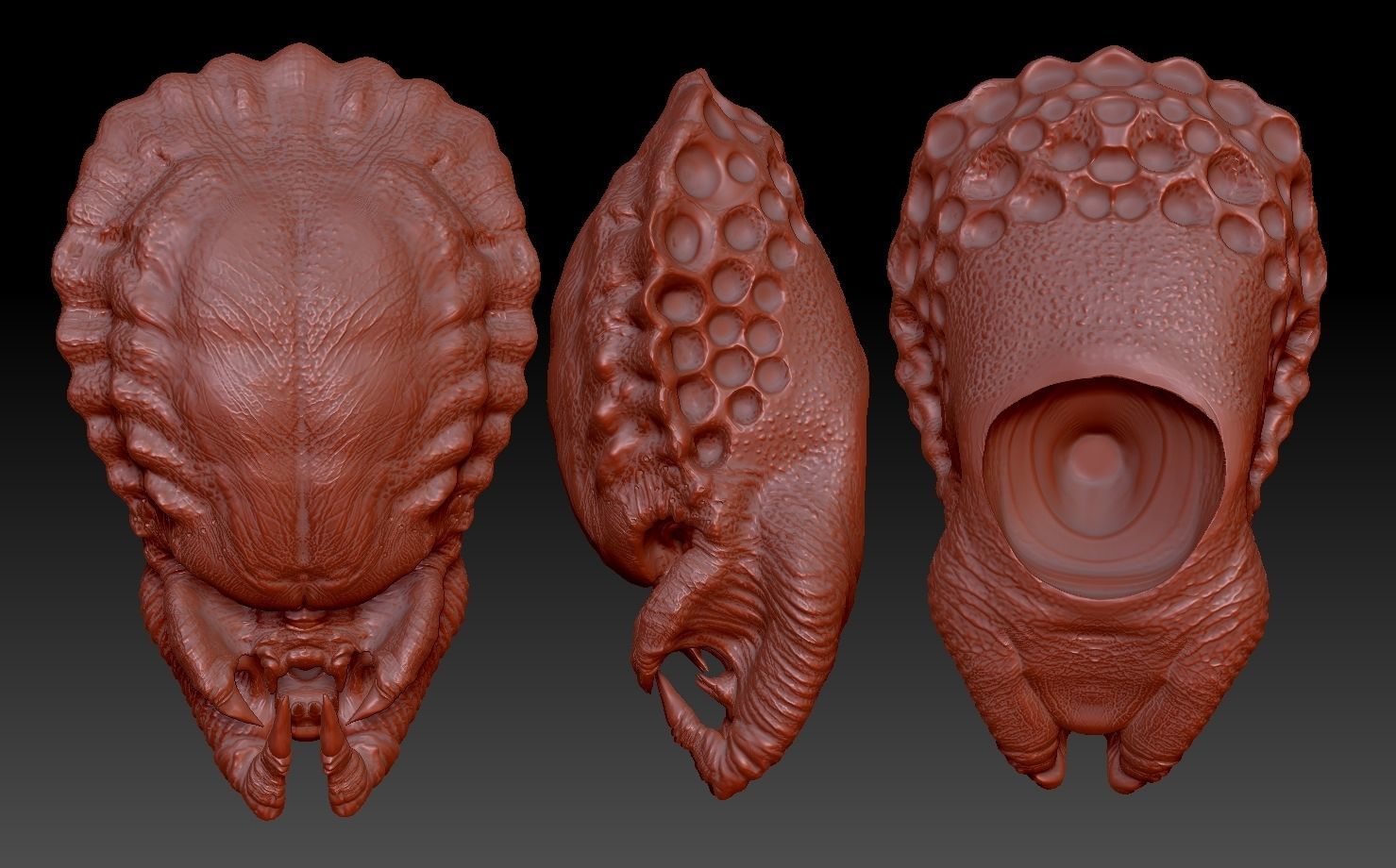 Predator jungle hunter head 3D print model_1
