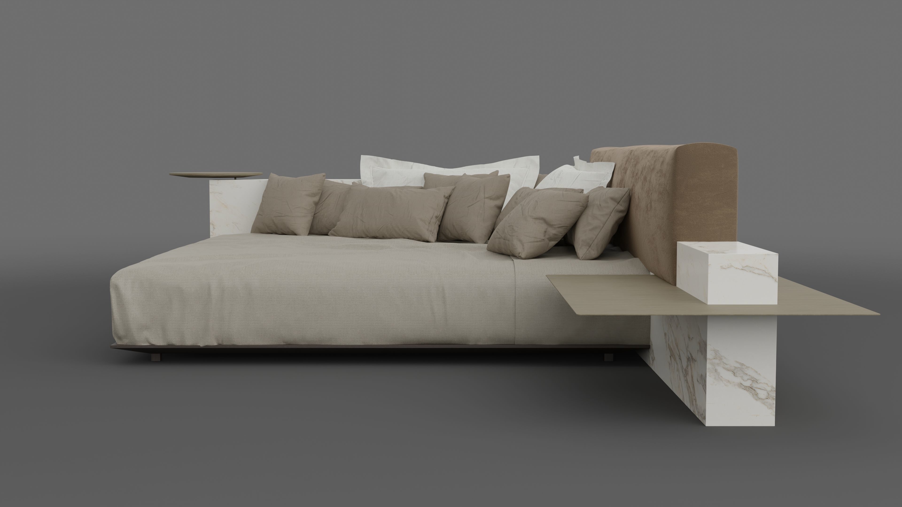 Symphony Bed Corner Version by Cesare Arosio 3D model_2