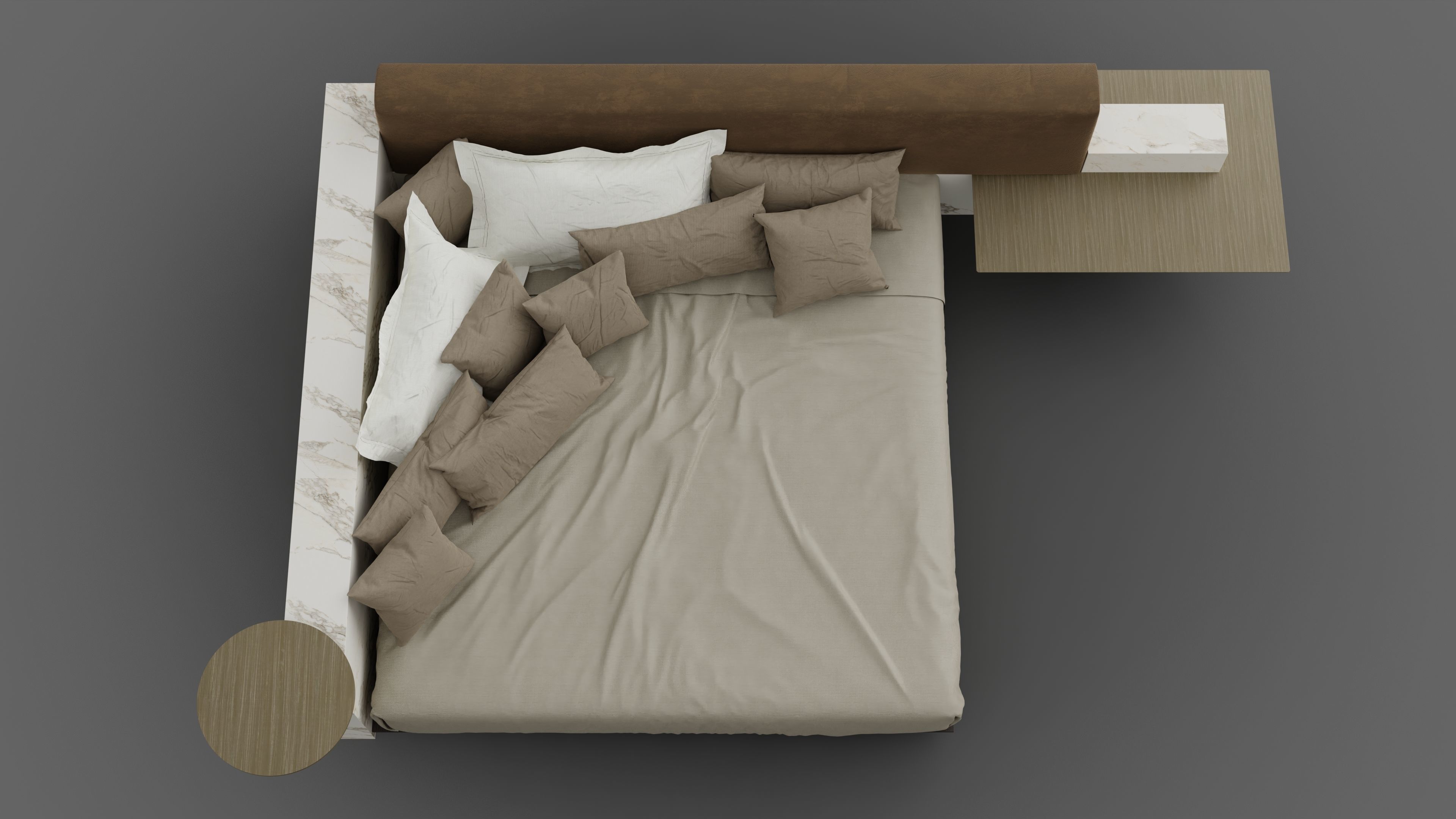Symphony Bed Corner Version by Cesare Arosio 3D model_5