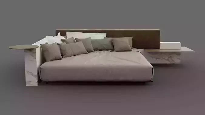 Symphony Bed Corner Version by Cesare Arosio