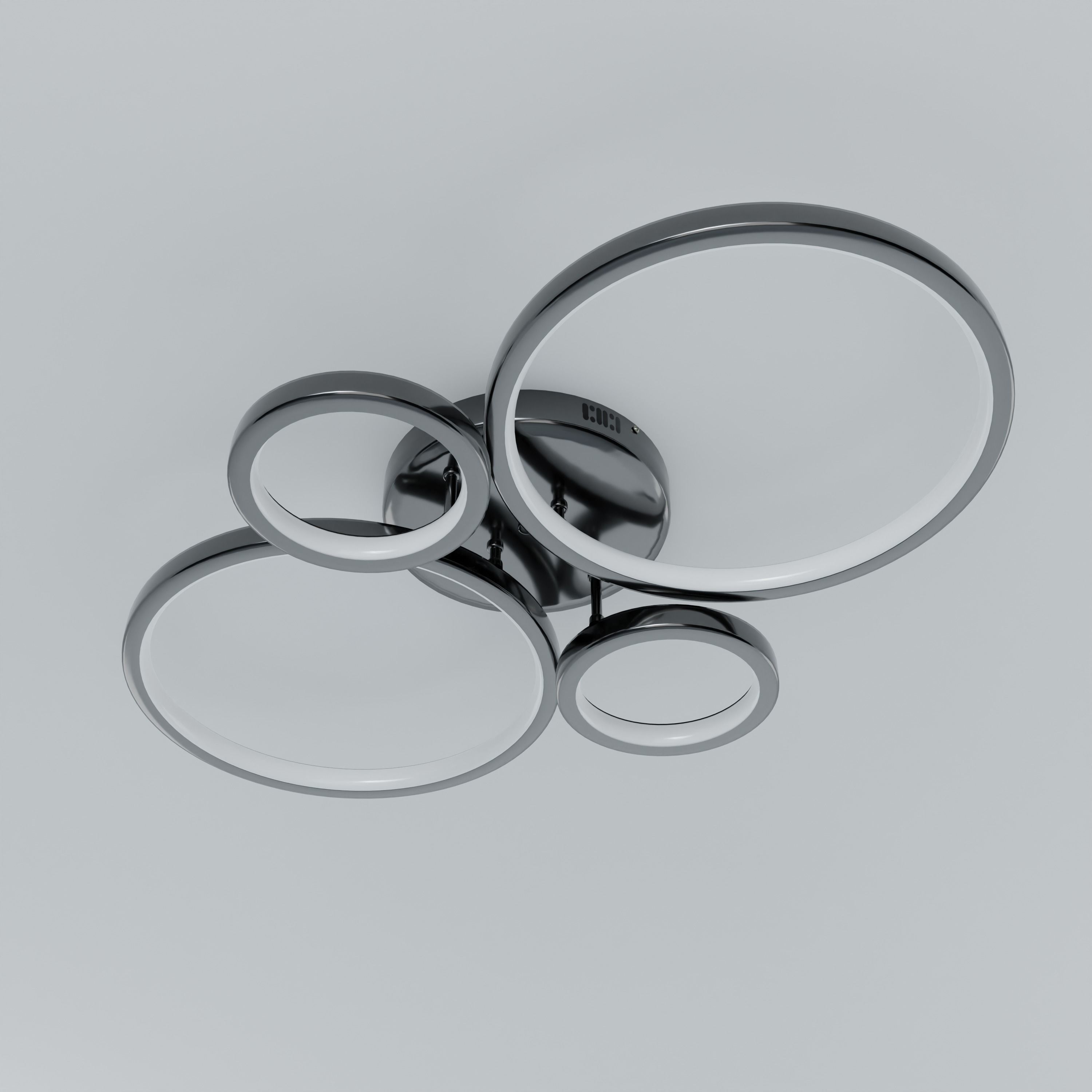 Modern led chandelier low poly Low-poly 3D model_5