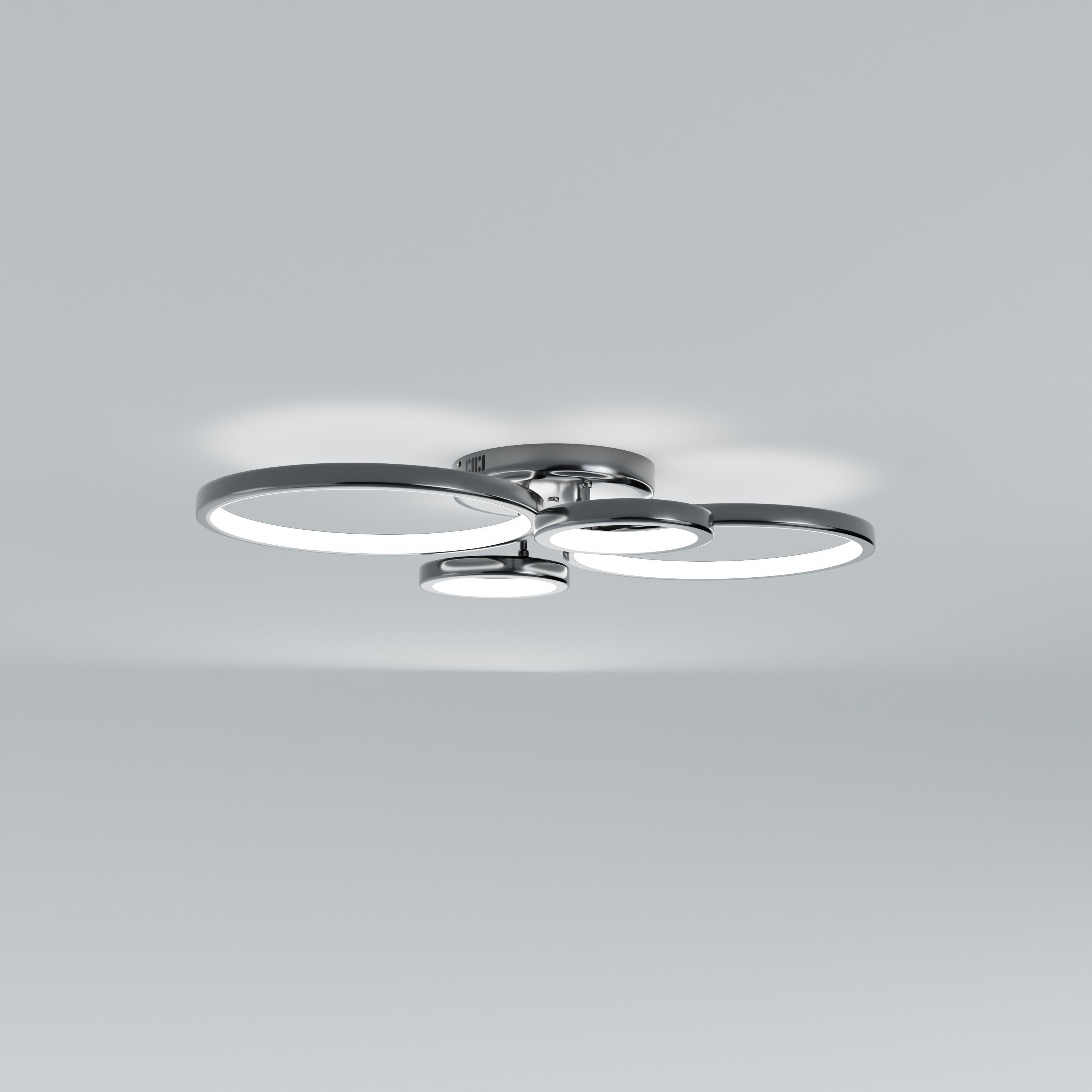 Modern led chandelier low poly Low-poly 3D model_1