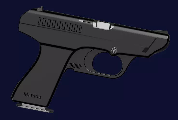 Resident Evil 2 Remake - Matilda handgun for cosplay 3D print model_0