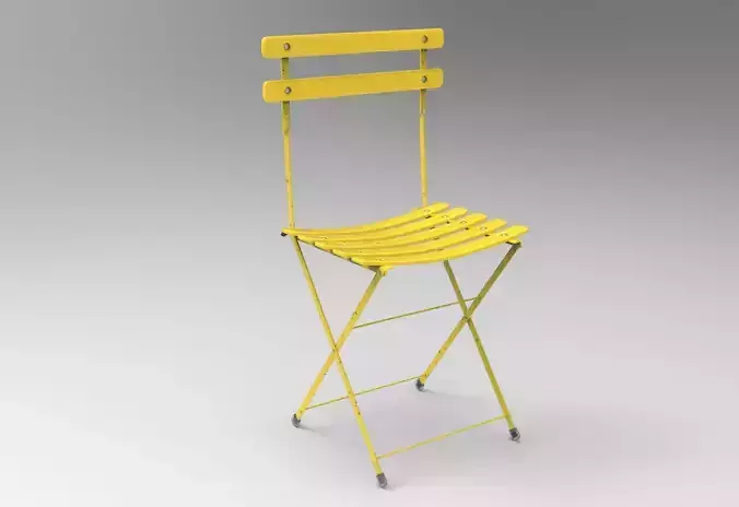 Arc en Ciel Chair Low-poly 3D model