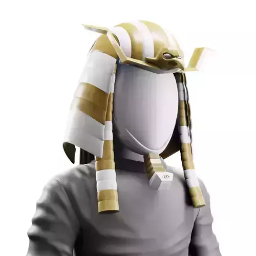 Pharaoh Eagle Hat 02 - SciFi Character Design Low-poly 3D model