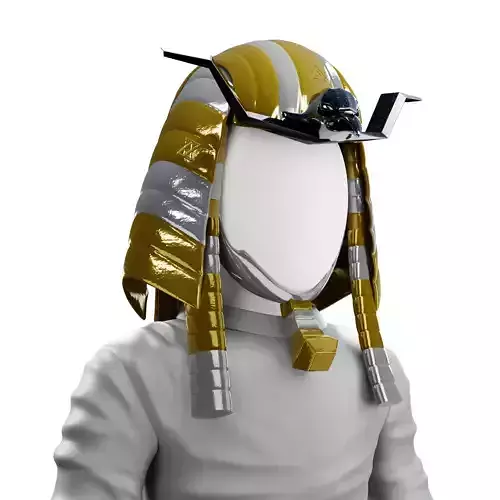 Pharaoh Eagle Hat 03 - SciFi Character Design Low-poly 3D model