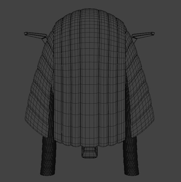 Pharaoh Eagle Hat 03 - SciFi Character Design Low-poly 3D model Low-poly 3D model_5