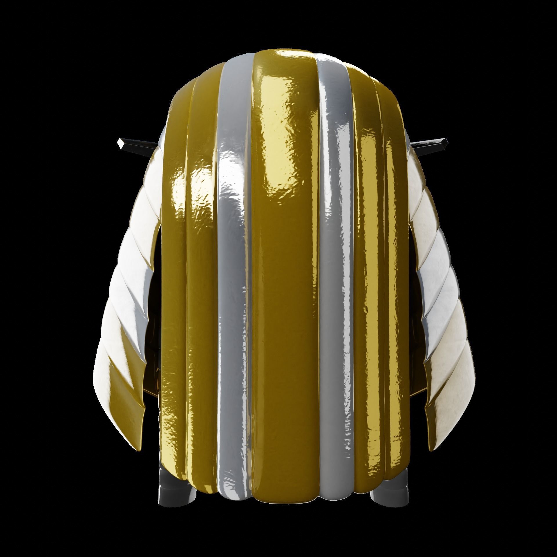 Pharaoh Eagle Hat 03 - SciFi Character Design Low-poly 3D model Low-poly 3D model_3